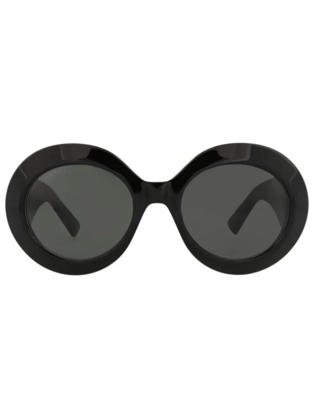 New Gucci Womens Round/Oval Black Black Grey Fashion Designer Sunglasses